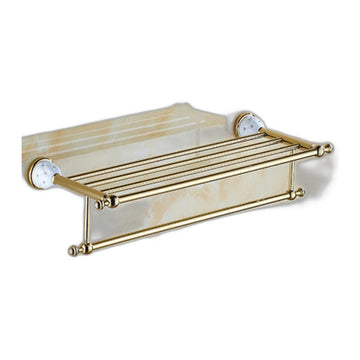 Diamond Gold Bathroom Towel Rack